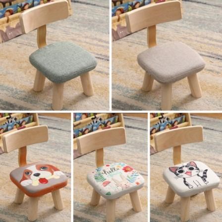 Small wooden hot sale sitting stool