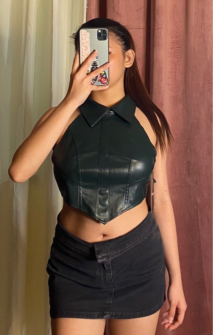 SOLADO LEATHER HALTER TOP (Category: Others Tops) located in Manila. Submitted by galstuff (Listing ID 1256047466, Image 3). Description: .