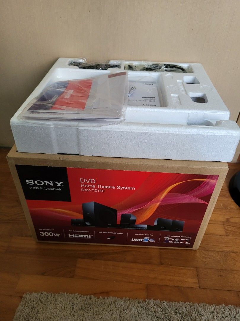 Sony home theatre system DAVTZ140 5.1, TV & Home Appliances, TV