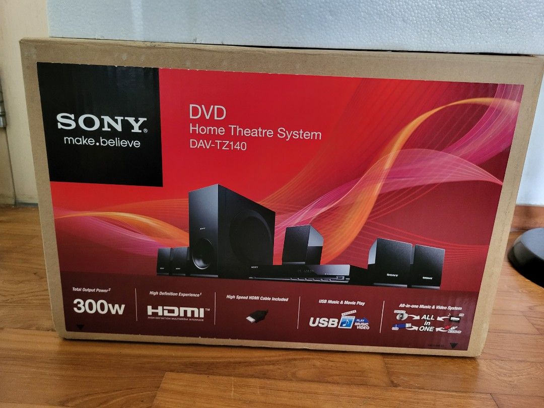 Sony home theatre system DAVTZ140 5.1, TV & Home Appliances, TV & Entertainment, Entertainment