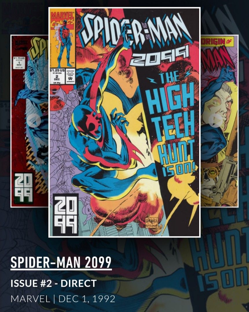 SPIDER-MAN 2099 #2 (Category: Comics & Manga) located in Floridablanca. Submitted by toyz_soldier_collectibles (Listing ID 1258551319, Image 2). Description: SPIDER-MAN 2099 #2 NOT A PROFESSIONAL GRADER F TO VF CONDITION WYSIWYG SHIPPING SHOULDER BY THE BUYER.