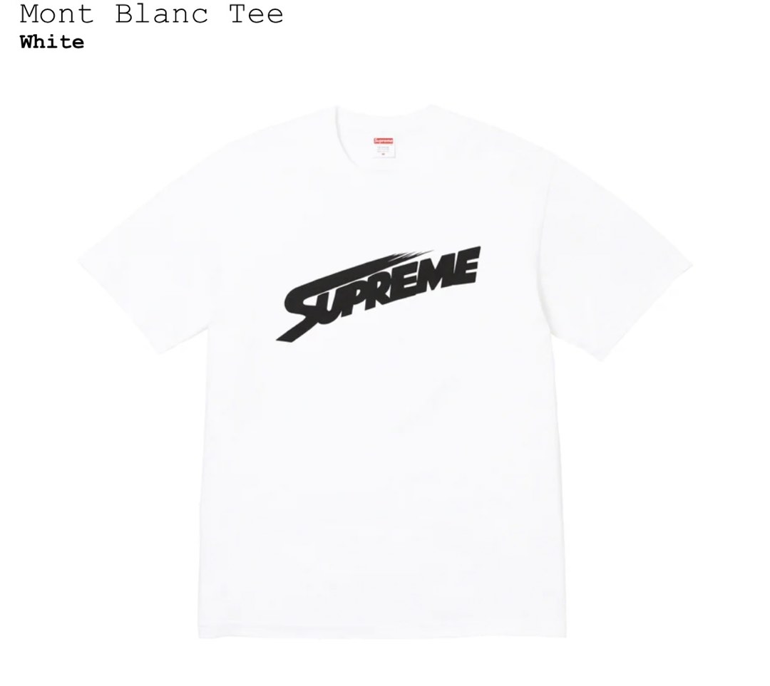 Supreme Mont Blanc Tee, 男裝, 上身及套裝, T-shirt、恤衫、有領衫