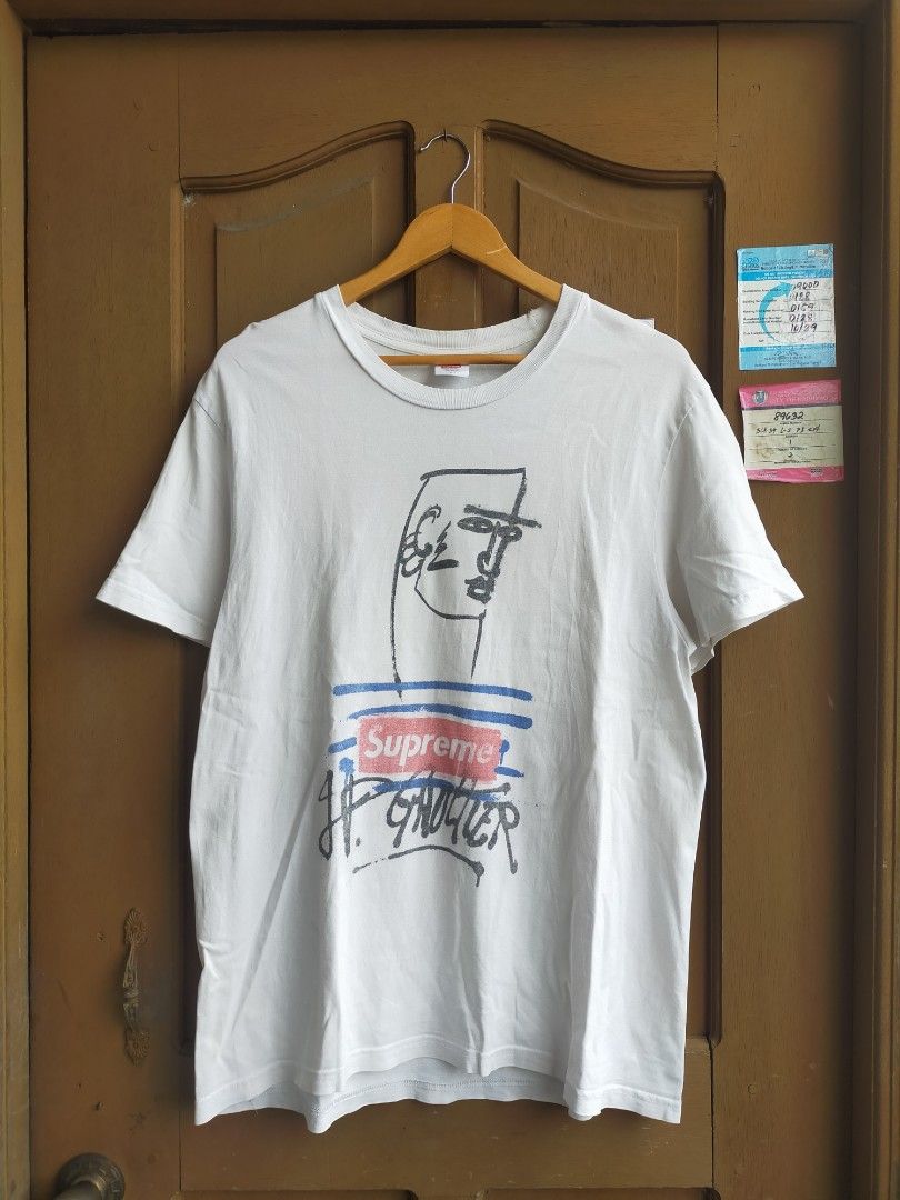 Supreme jean paul store gaultier tee white