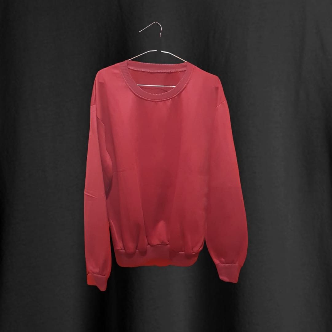 Sweater polos Crewneck Polos Basic Polos Unisex Outwear Sweater Pria Wanita Sweater polos L XL XXL over size Hoodie Polos Crewneck Polos