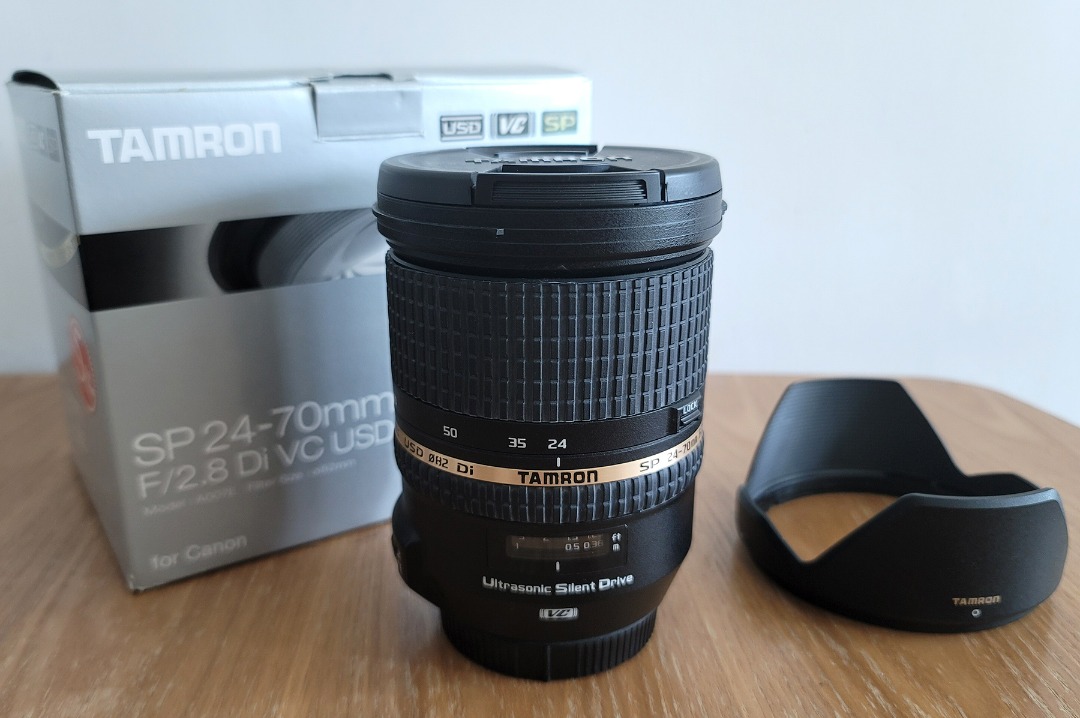 Tamron SP 24-70mm F/2.8 Di VC USD A007 Canon EF mount, 攝影器材
