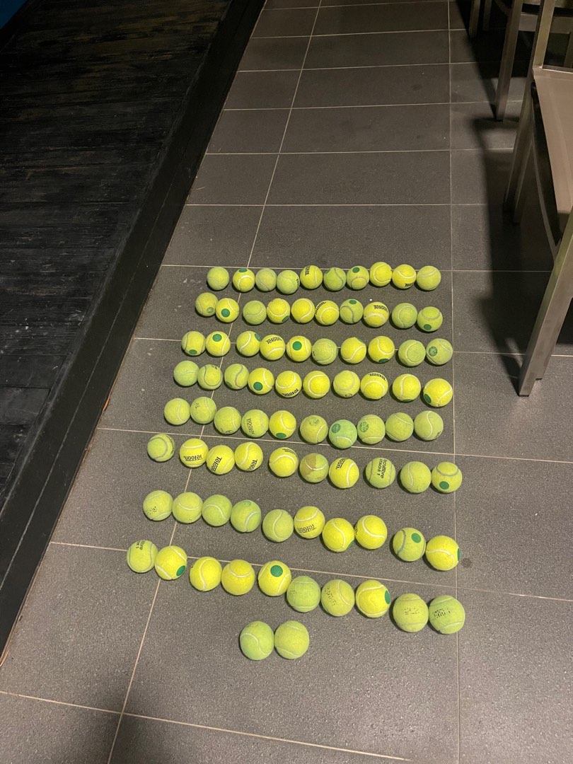 Tennis balls green dot balls, Sports Equipment, Other Sports Equipment and Supplies on Carousell