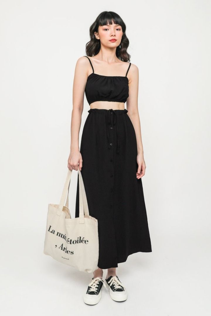 Drawstring skirt deals rack