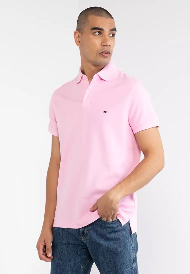 Polo tommy hilfiger rosa hot sale