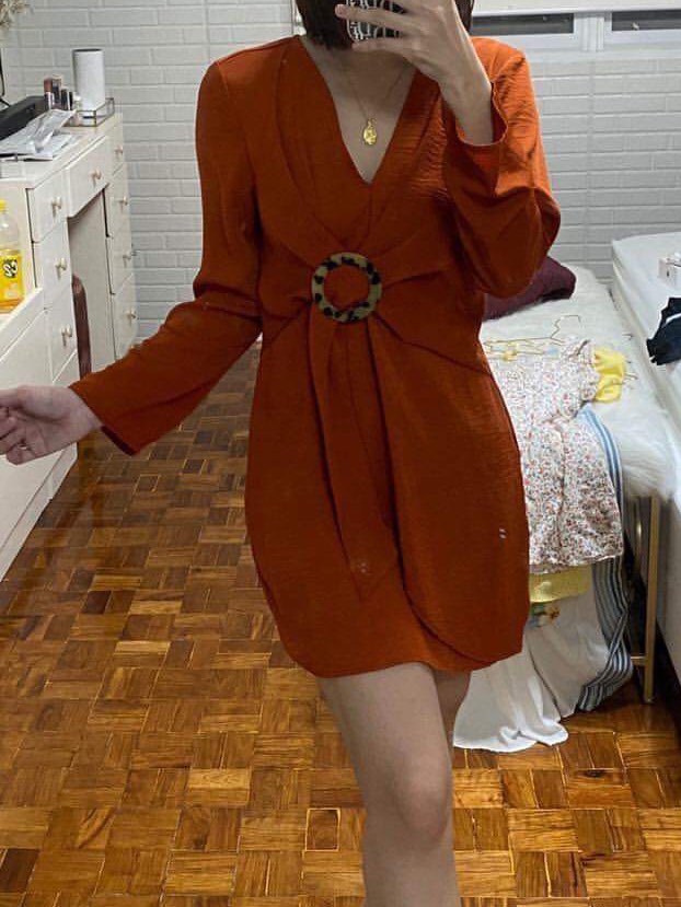 Topshop horn ring dress store