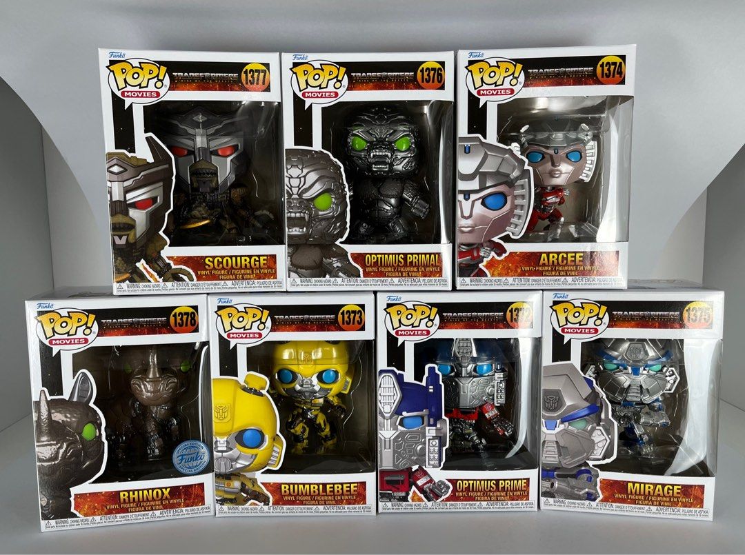 Transformers funko outlet pop set