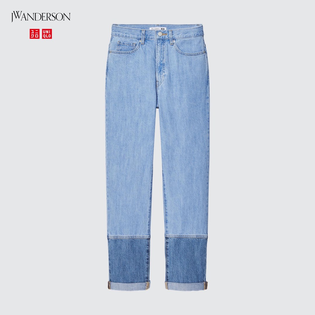 Uniqlo x JW Anderson SS22 Straight High Rise Jeans in Blue JWA [FREE