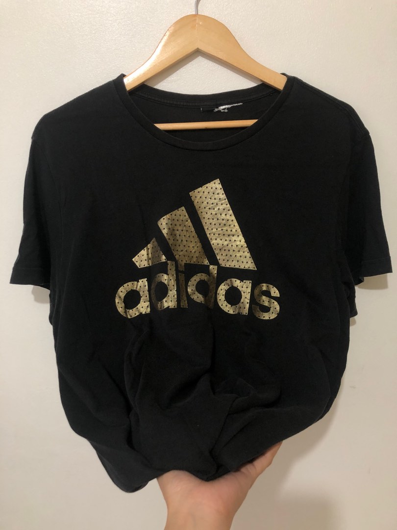 Black rose gold adidas shirt best sale