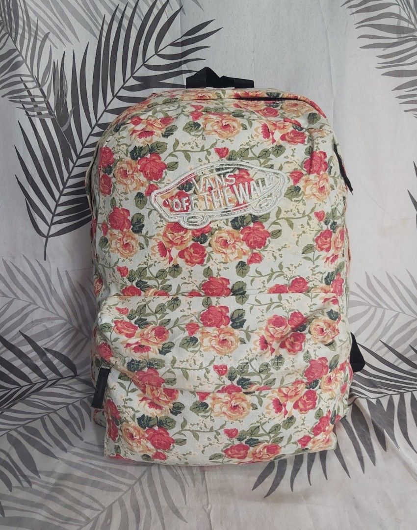 Vans floral Women s Fashion Bags Wallets Backpacks on Carousell