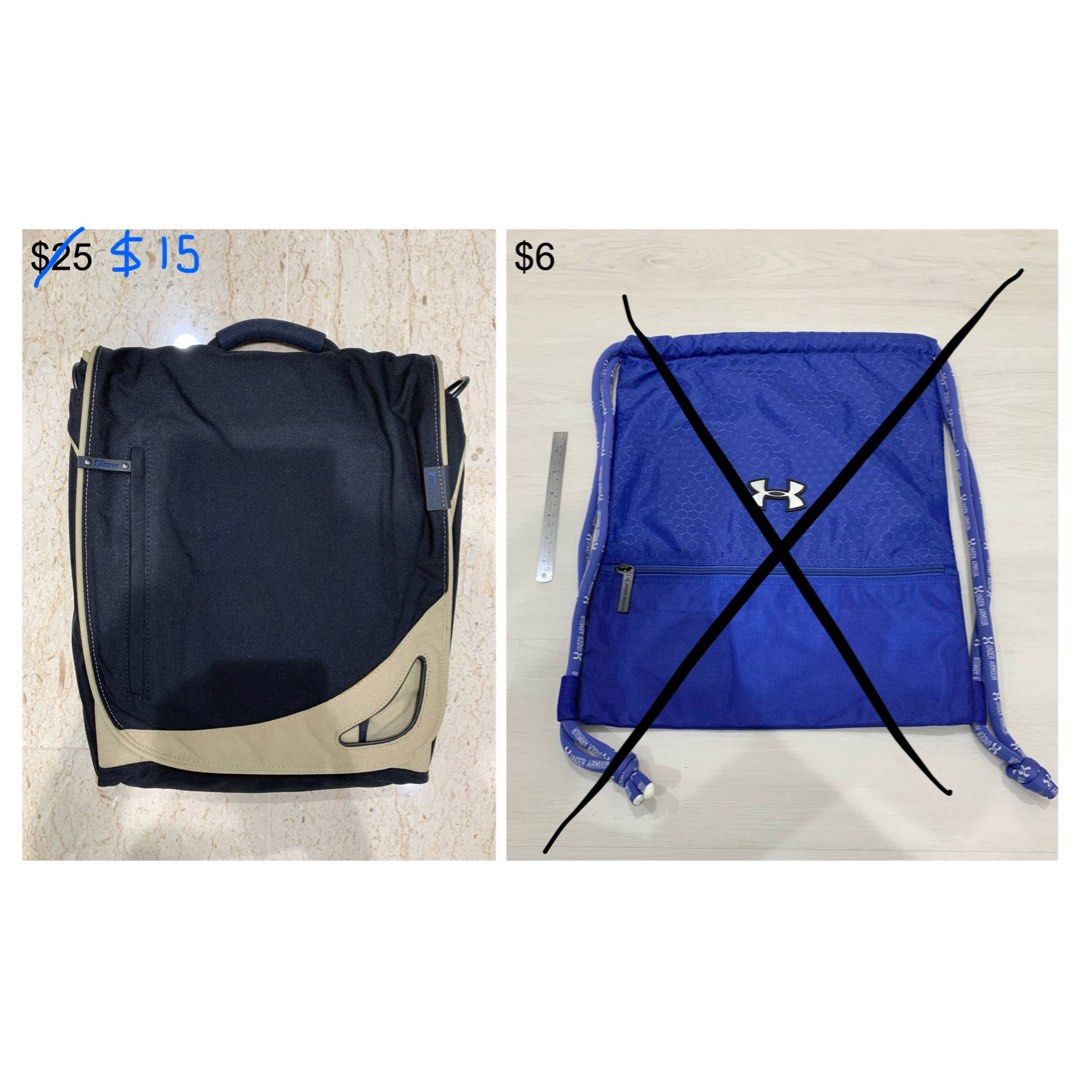 Under Armour Drawstring Bag *Authentic & New*, Men's Fashion, Bags,  Backpacks on Carousell