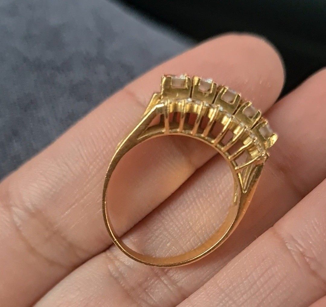 swiss diamond gold ring 750 18K Women s Fashion Jewelry