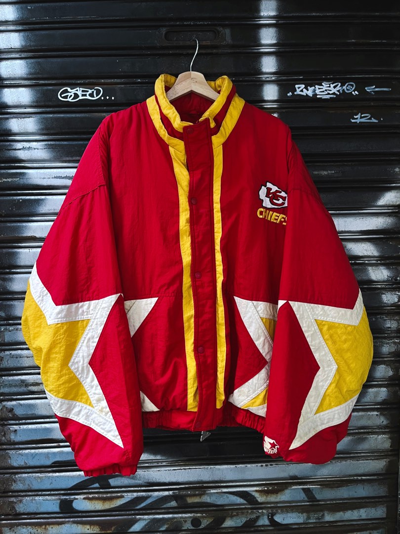 Vintage NFL Kansas City Chiefs Starter Jacket 鋪棉外套, 他的時尚, 外套、夾克、大衣在旋轉拍賣