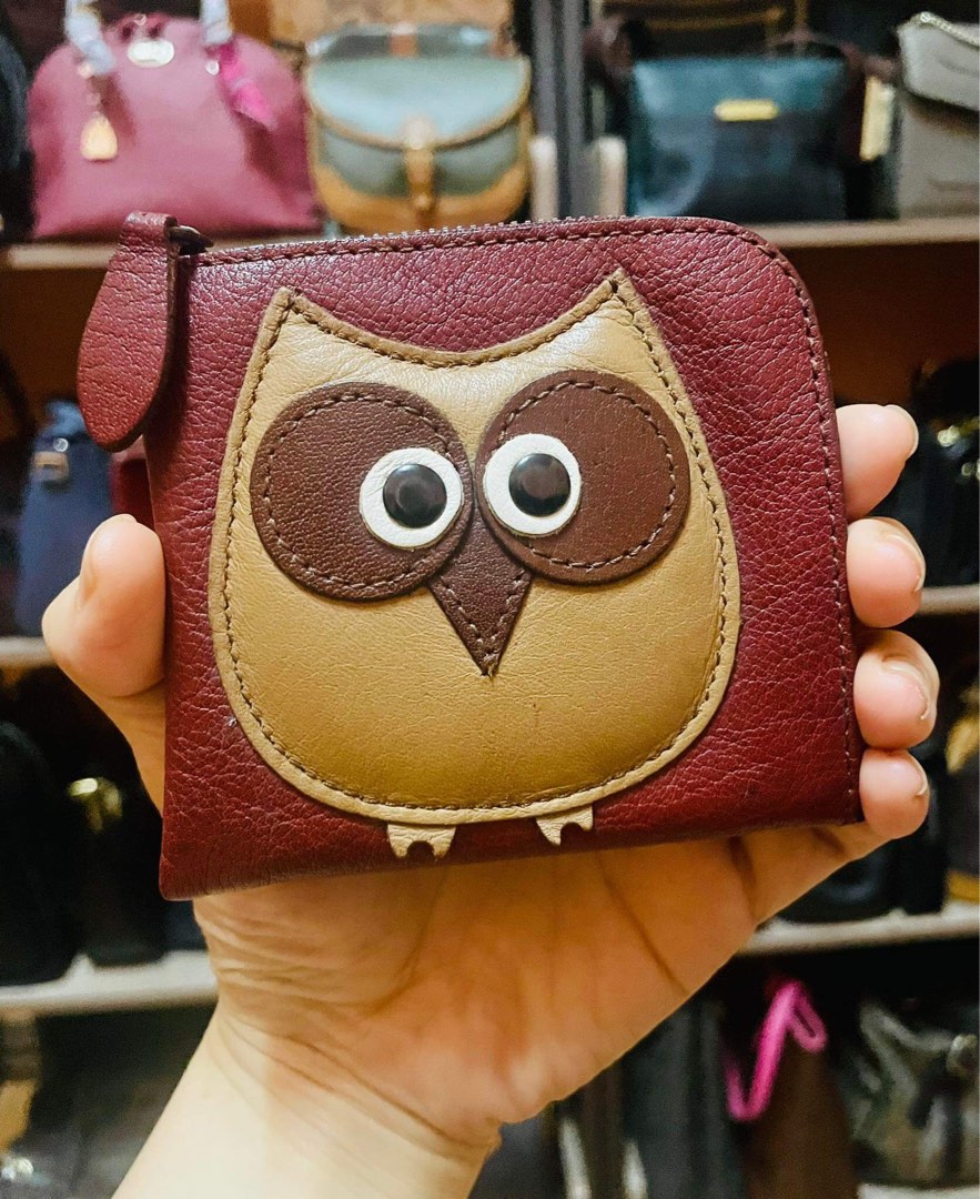 WALLET OWL LEATHER, Women's Fashion, Bags & Wallets, Wallets & Card