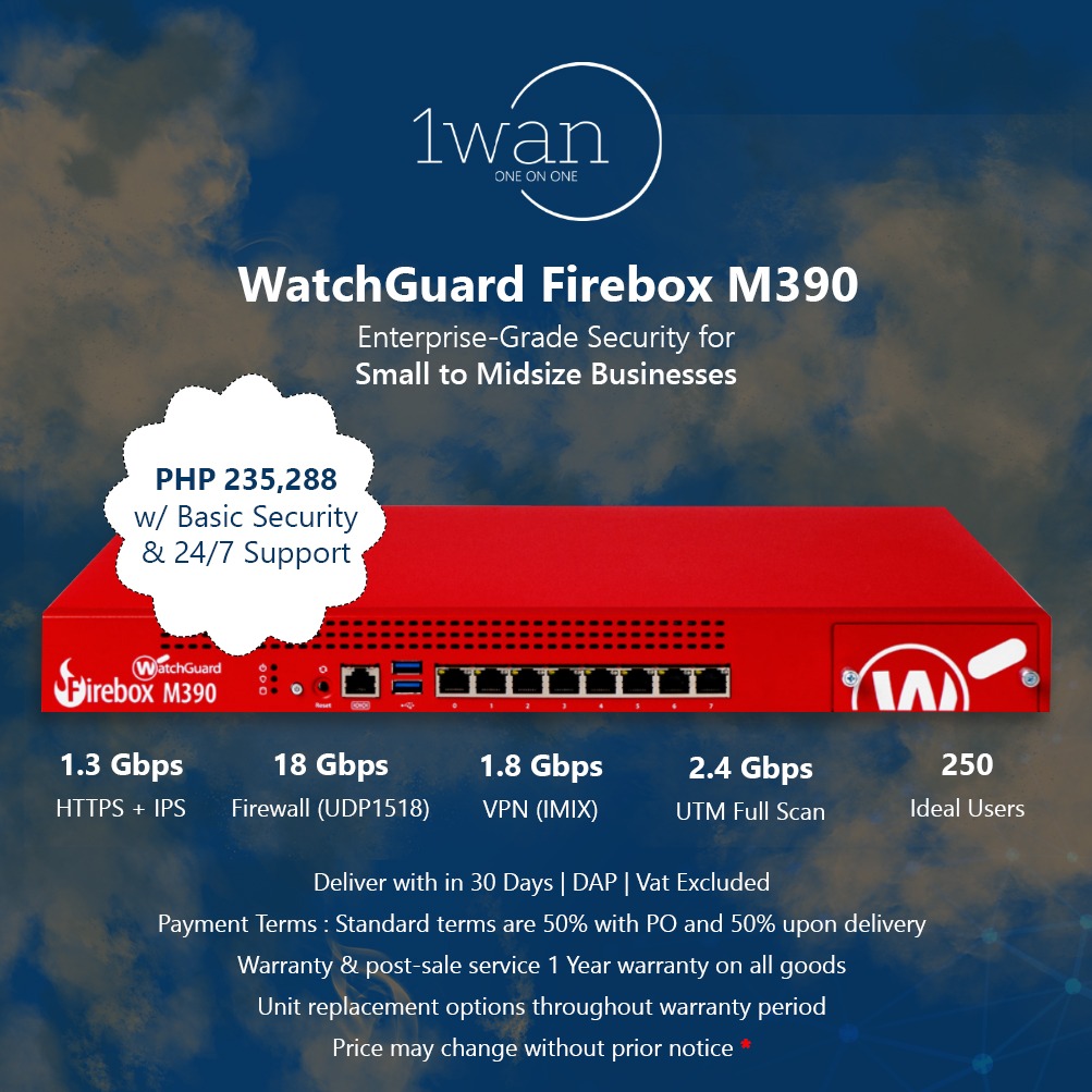 Watchguard Firebox M390, Computers & Tech, Parts & Accessories