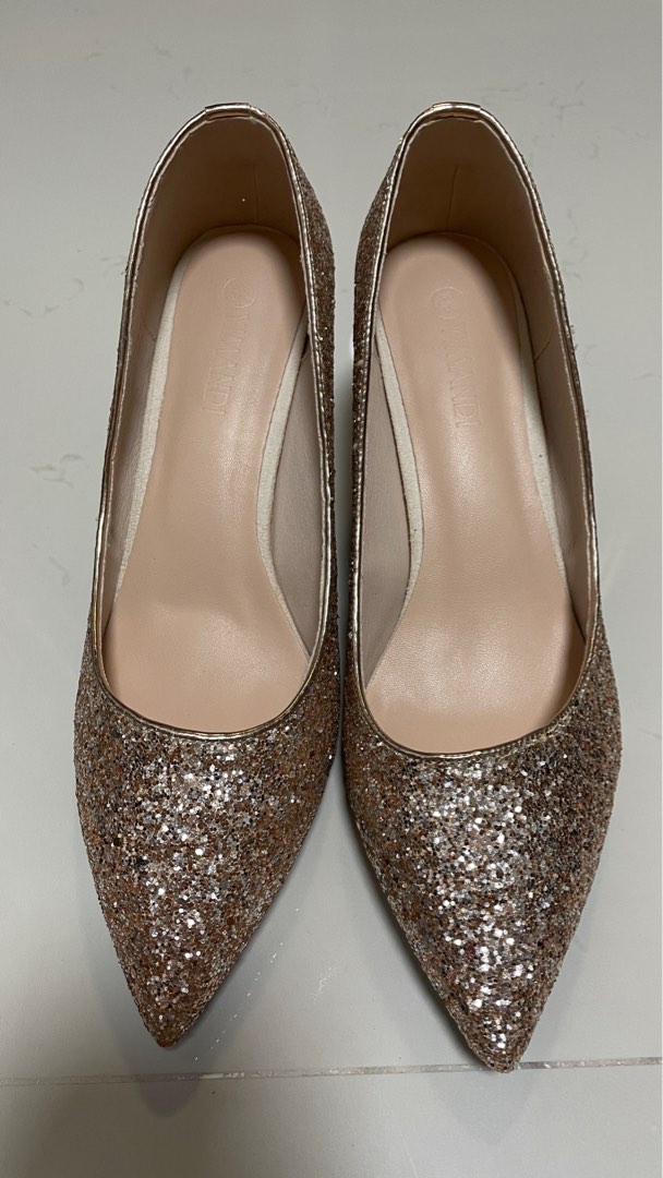 Gold sparkly shoes on sale