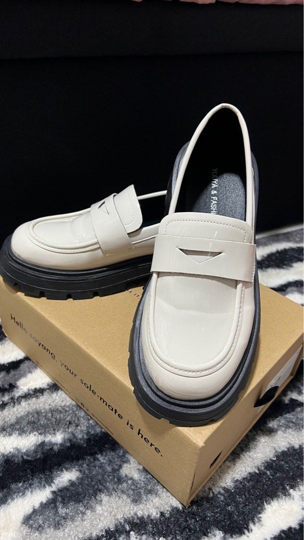 White on sale sole loafers