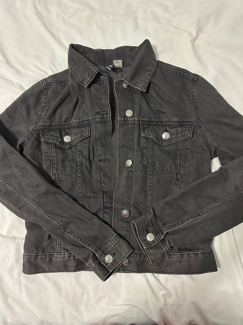 wts h m denim jacket Women s Fashion Coats Jackets and