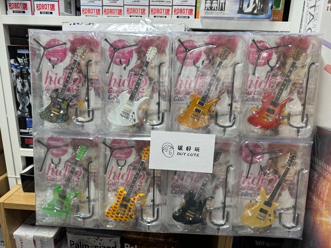 Xjapan hide guitar collection 盒蛋全7+1款, 興趣及遊戲, 玩具