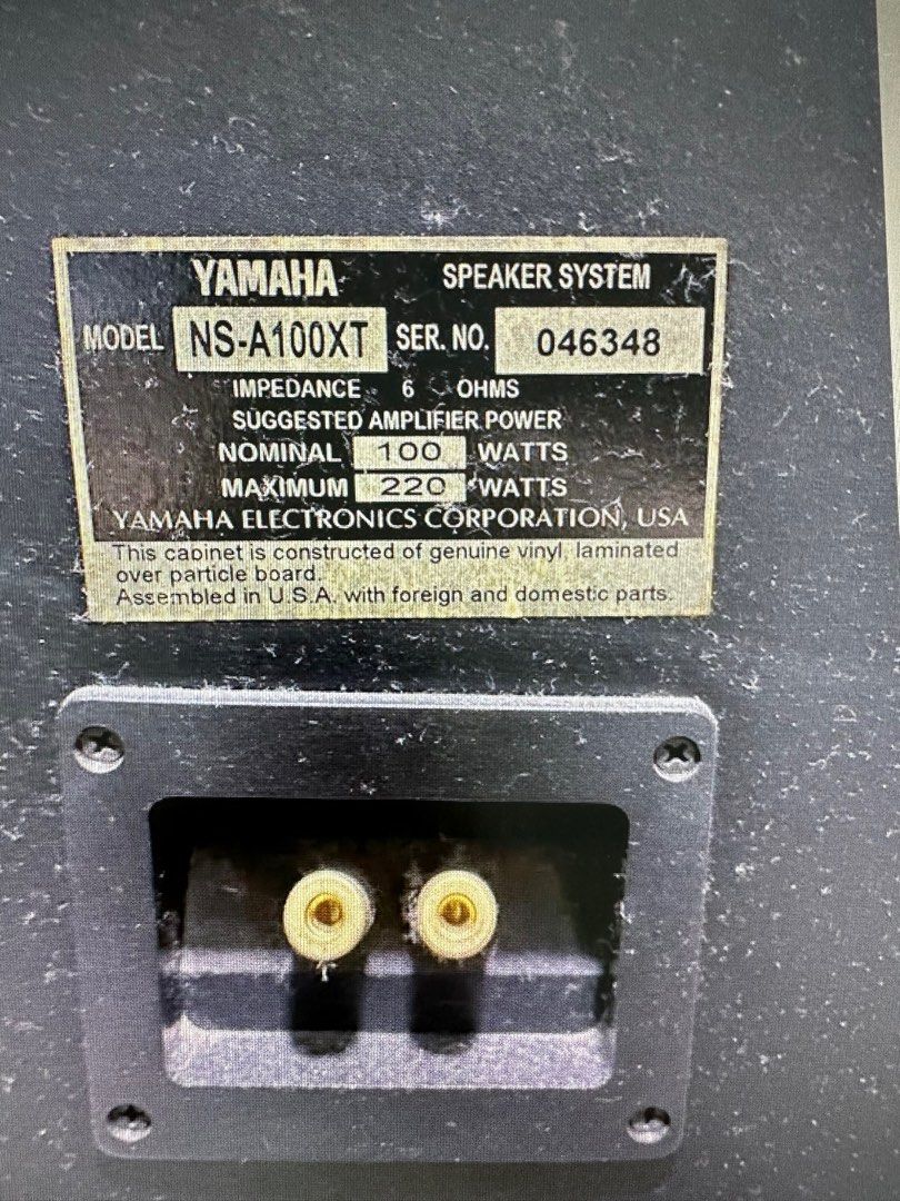 Yamaha NSA100XT Tower speaker, Audio, Soundbars, Speakers & Amplifiers