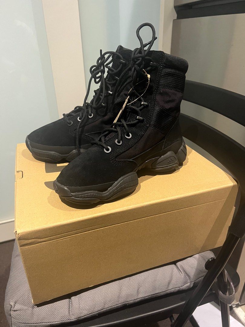 adidas gazelle silver green womens Yeezy 500 High Tactical Boot "Utility Black"