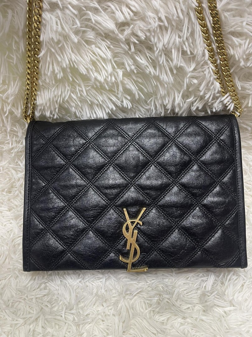 YSL Becky Quilted shoulder bag, Luxury, Bags & Wallets on Carousell