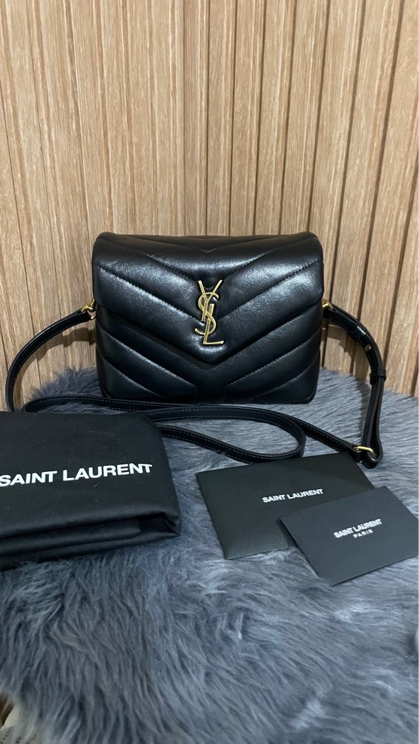 YSL LouLou Toy Bag in Black Calf, Luxury, Bags & Wallets on Carousell