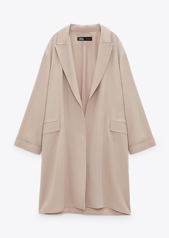 Zara flowy trench top
