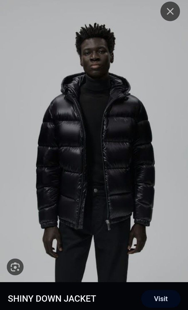 Shiny zara coat outlet
