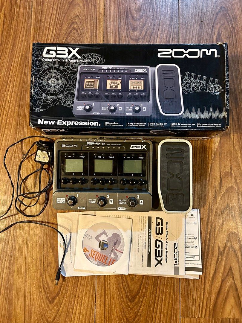 ZOOM GE/G3X Guitar Effects and Amp Simulator, Hobbies & Toys, Music