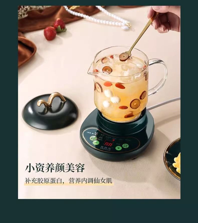 1.05L Multifunctional Small Electric Tea Cooker Glass Tea Pot