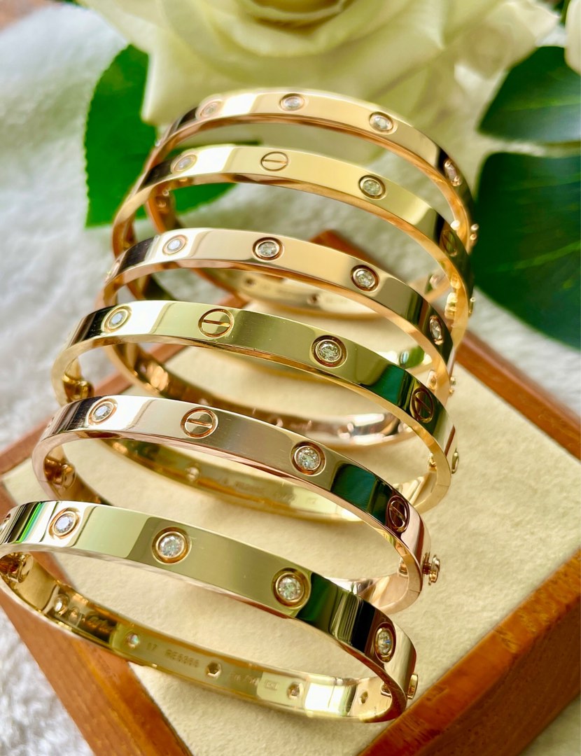 Solid gold on sale love bracelet