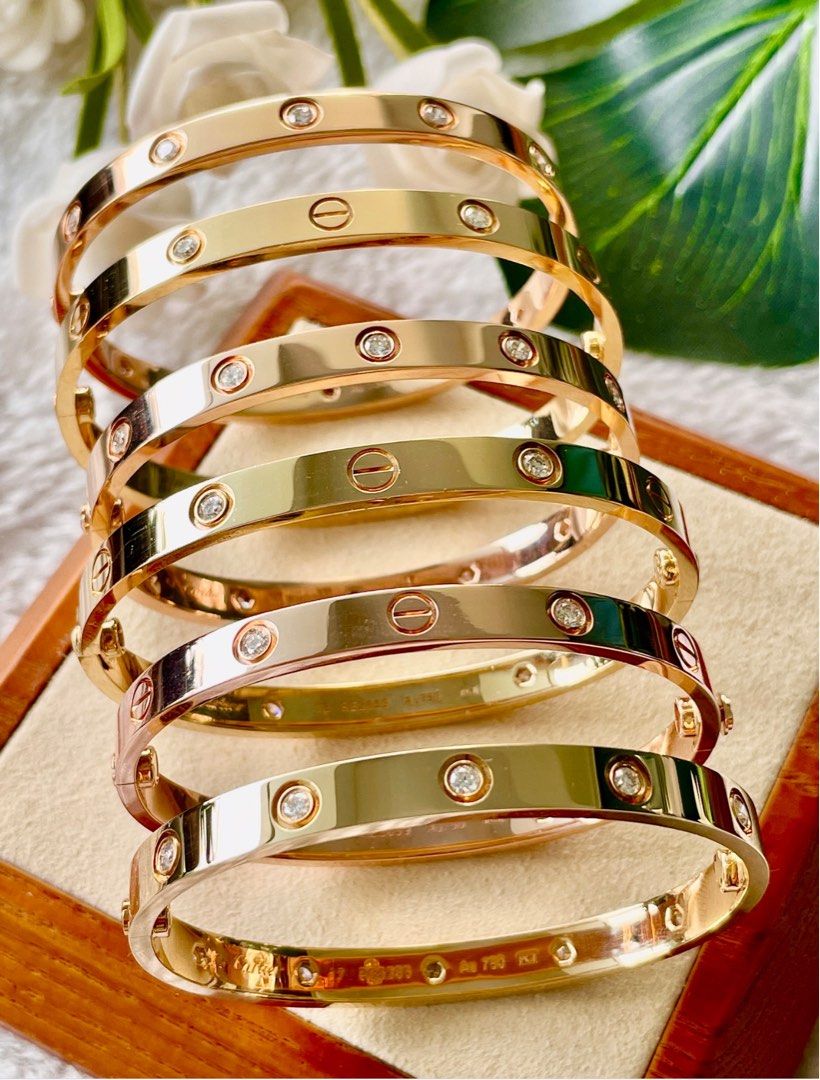 Solid gold on sale love bracelet