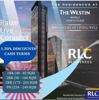 1BR, 2BR, 3BR at The Westin Residences manila sonata place near Marco polo hotel