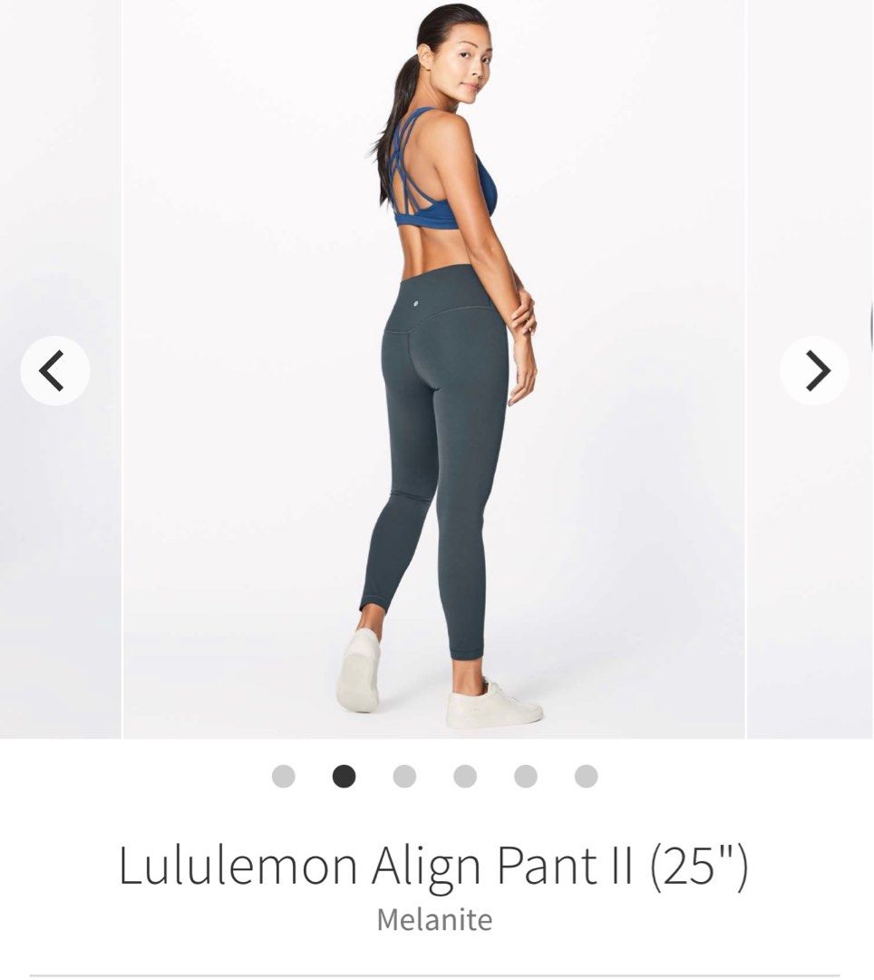 6) Lululemon align 25 Melanite, Women's Fashion, Activewear on Carousell
