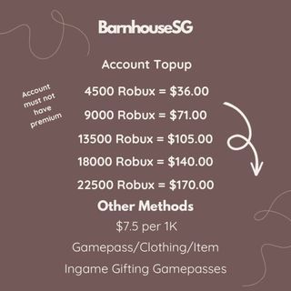 Affordable robux gifting For Sale, In-Game Products