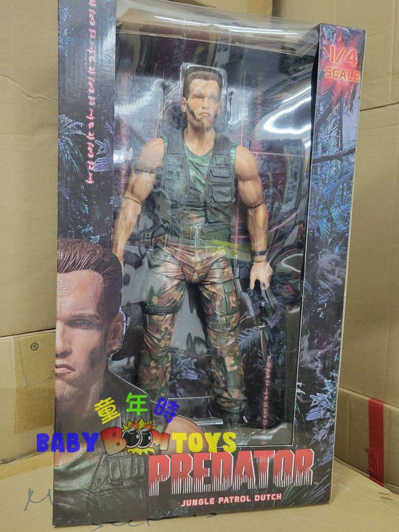 Dutch Neca 正版全新NECA PREDATOR DUTCH 1/4 ACTION FIGURE 18吋鐵血戰士, 興趣及