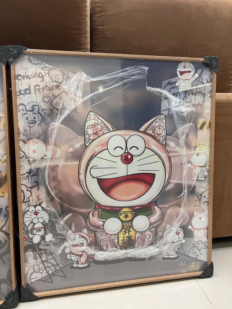 ( Instock) Doraemon Fortune Heng Heng Wall Art, Furniture & Home Living