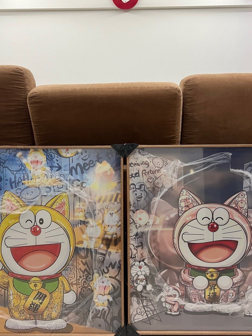 ( Instock) Doraemon Fortune Heng Heng Wall Art, Furniture & Home Living