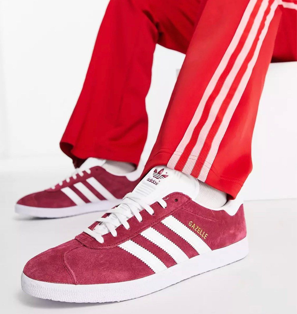 Adidas originals gazelle collegiate burgundy clearance