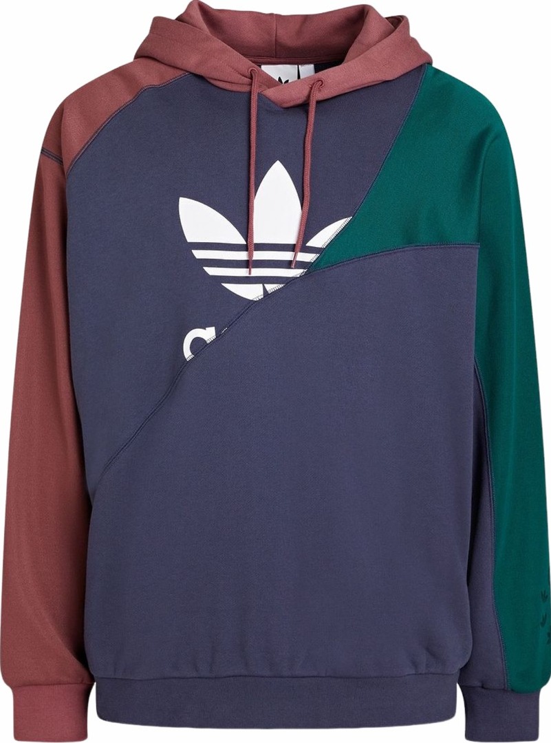 (Authentic) Adidas Color-Block French Cotton-Terry Hoodie, Men's ...