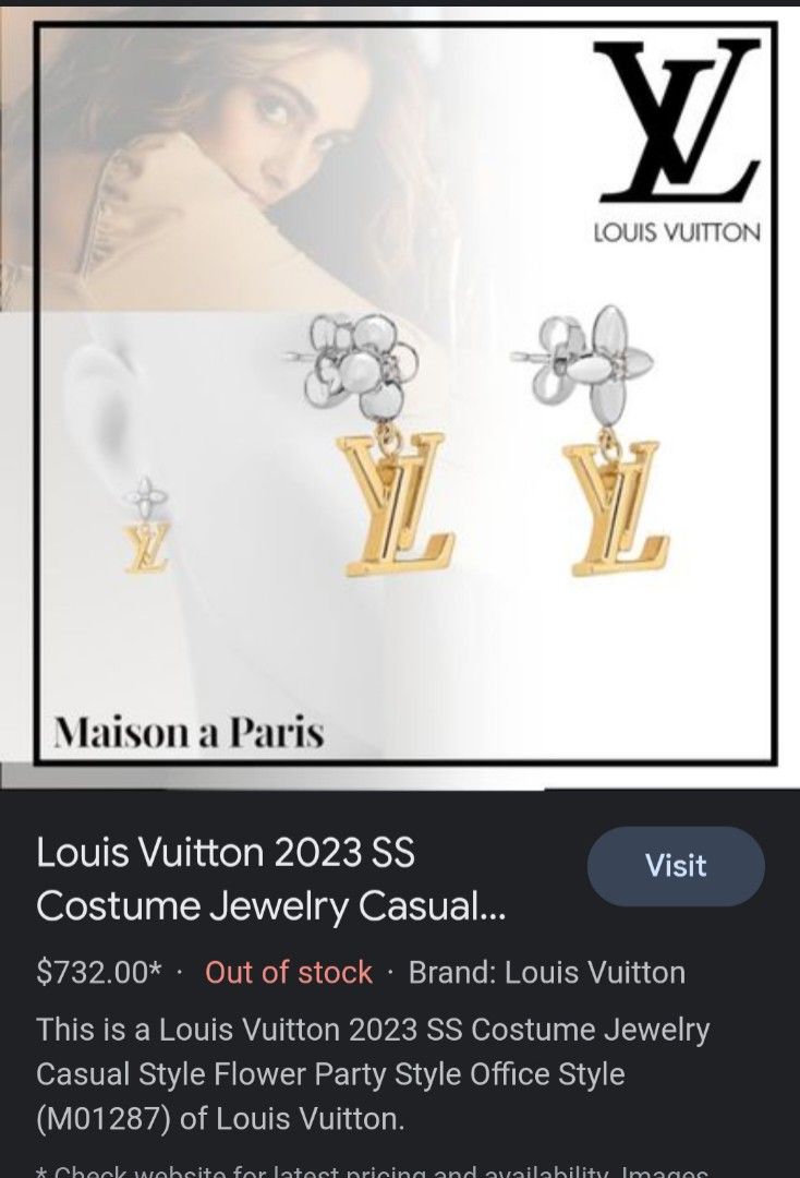 Louis Vuitton LV Iconic Necklace 2022 Ss, Gold