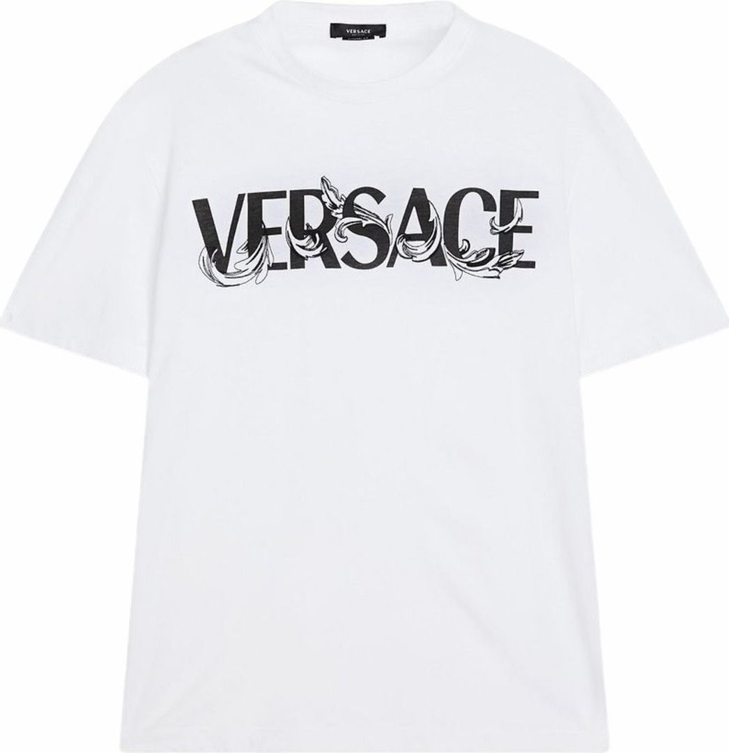 Authentic Versace Printed Cotton Jersey T Shirt Men s Fashion Tops Sets Tshirts Polo Shirts on Carousell