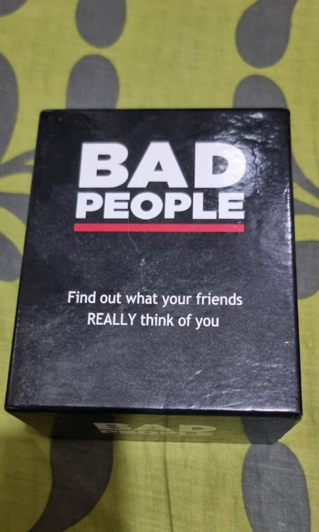 BAD PEOPLE Game - Find Out What Your Friends Really Think of You