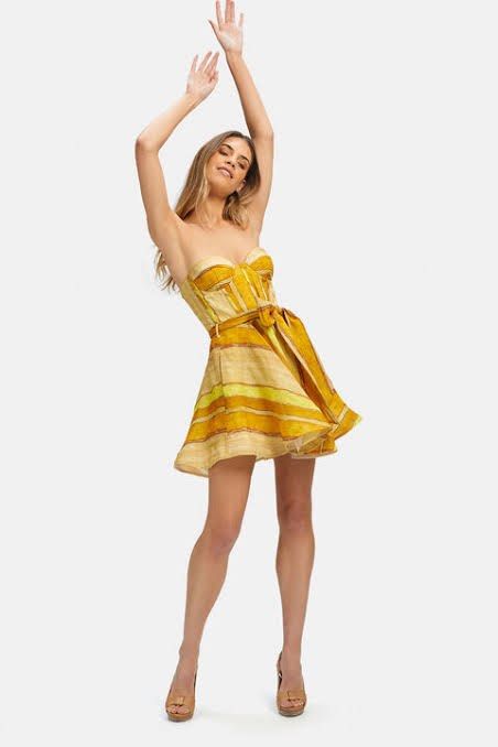 bardot x yellow dress