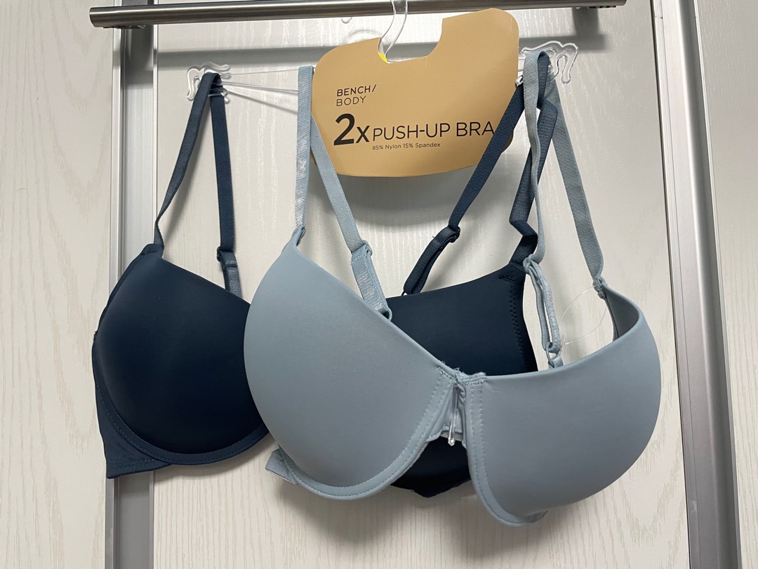 Bench push up bra 38C 2pcs shade of blue, Women's Fashion, Undergarments &  Loungewear on Carousell