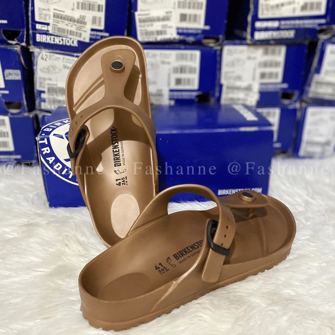 Birkenstock gizeh eva copper sales